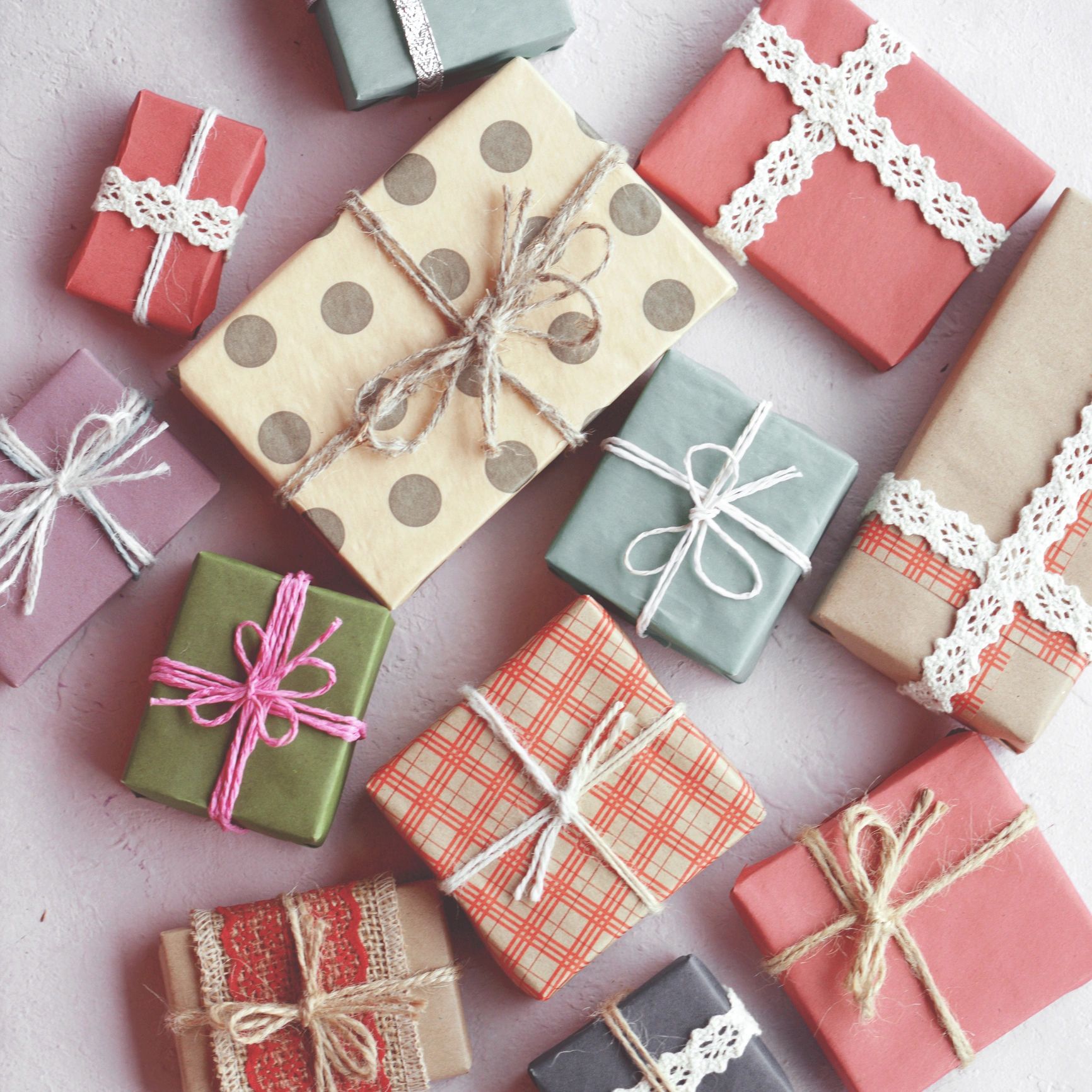 Collection of gift boxes ready to be shared